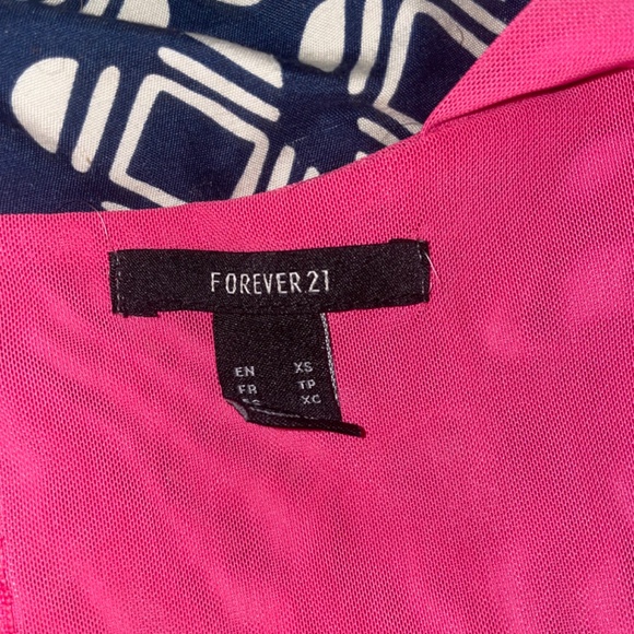 Forever 21 hot pink cut-out corset - Picture 3 of 3